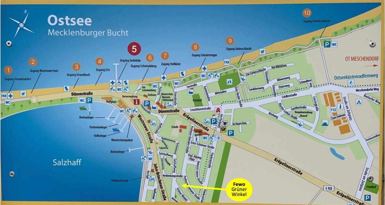 Top Ferienwohnung In Rerik - Nahe Salzhaff & Ostsee - Mit Gartenterrasse Exteriör bild